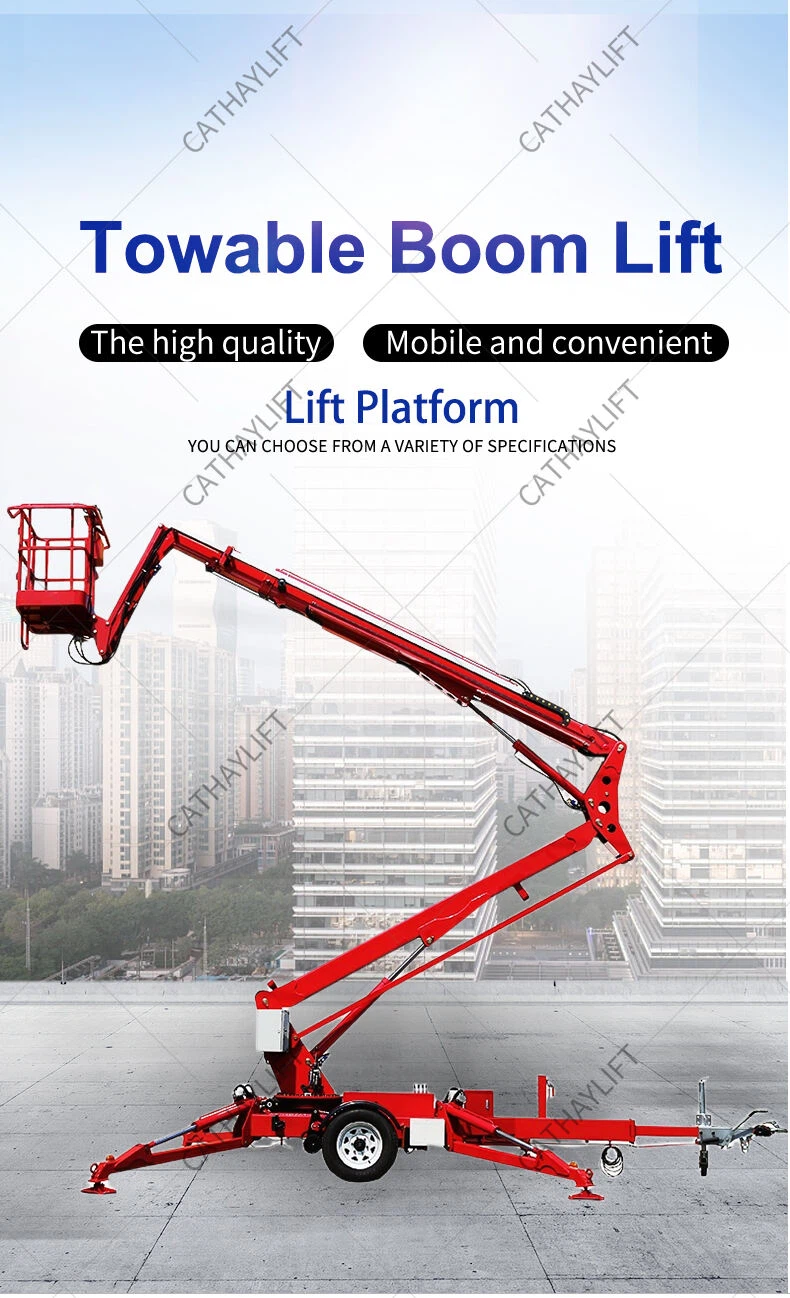 Tow behind boom lift-Shandong Cathay Machinery Co Ltd 2