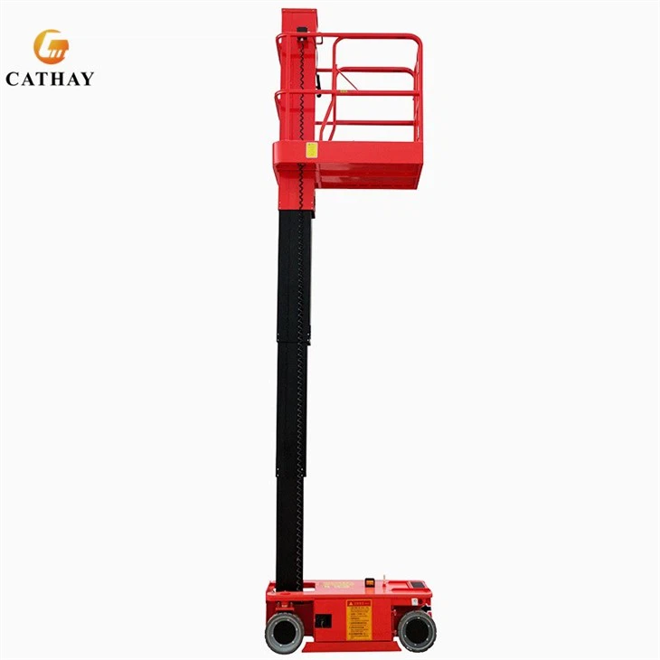 Hydraulic Telescopic Man Driving Single Mast Lift