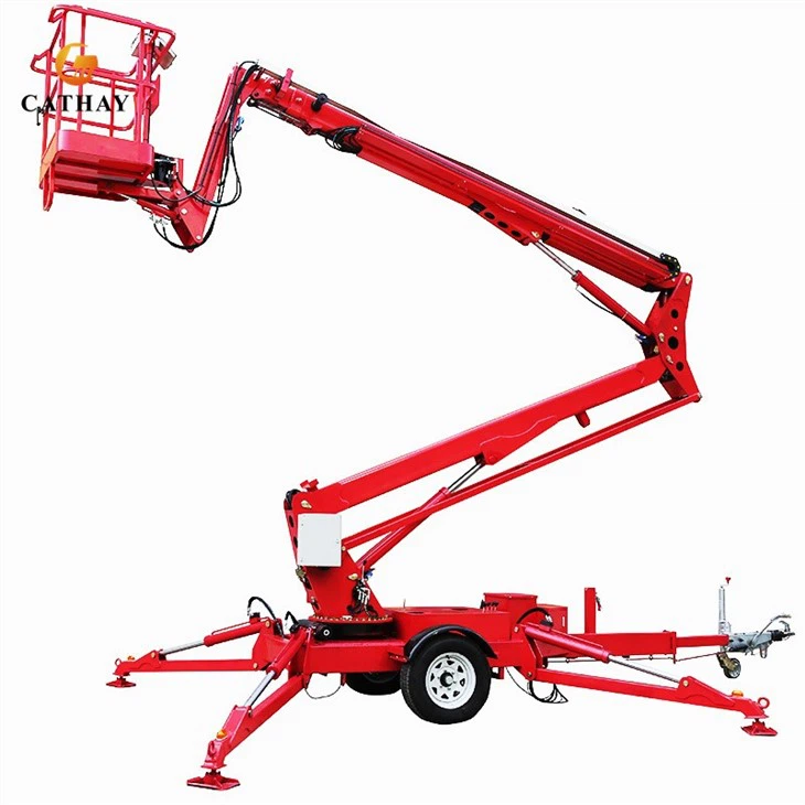 Hydraulic Trailer Boom Lifts